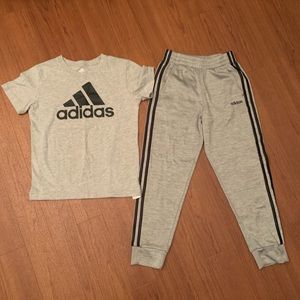 Adidas - Boys Joggers and T-Shirt (both size M)